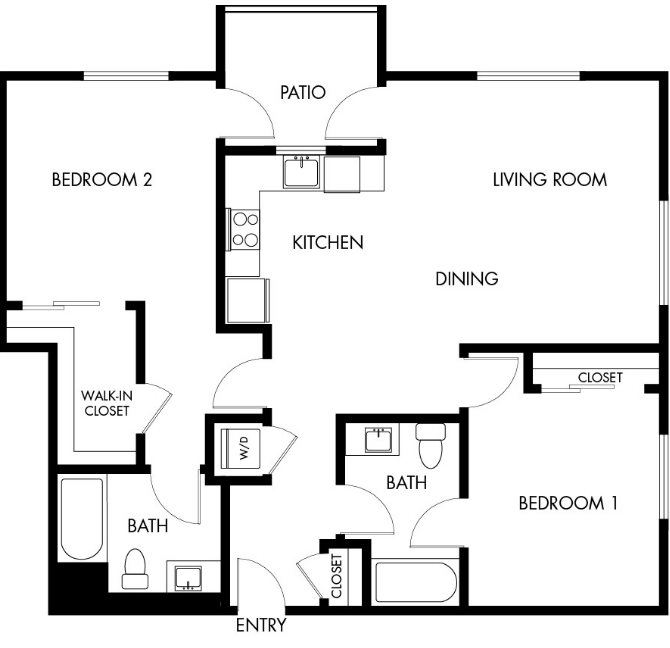G12 Apartments_Los Angeles CA_Floor Plans_Two Bedroom Two Bathroom_9 G12 Apartments_Los Angeles CA_Floor Plans_Two Bedroom Two Bathroom_9